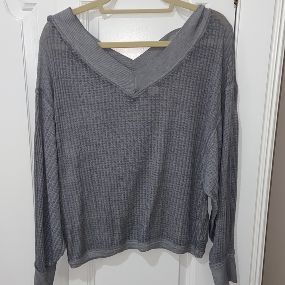 Grey women’s free people sweater in size small